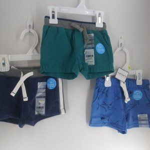 3 Carters boy Blue shorts - sz. 3m NWT - msrp $54